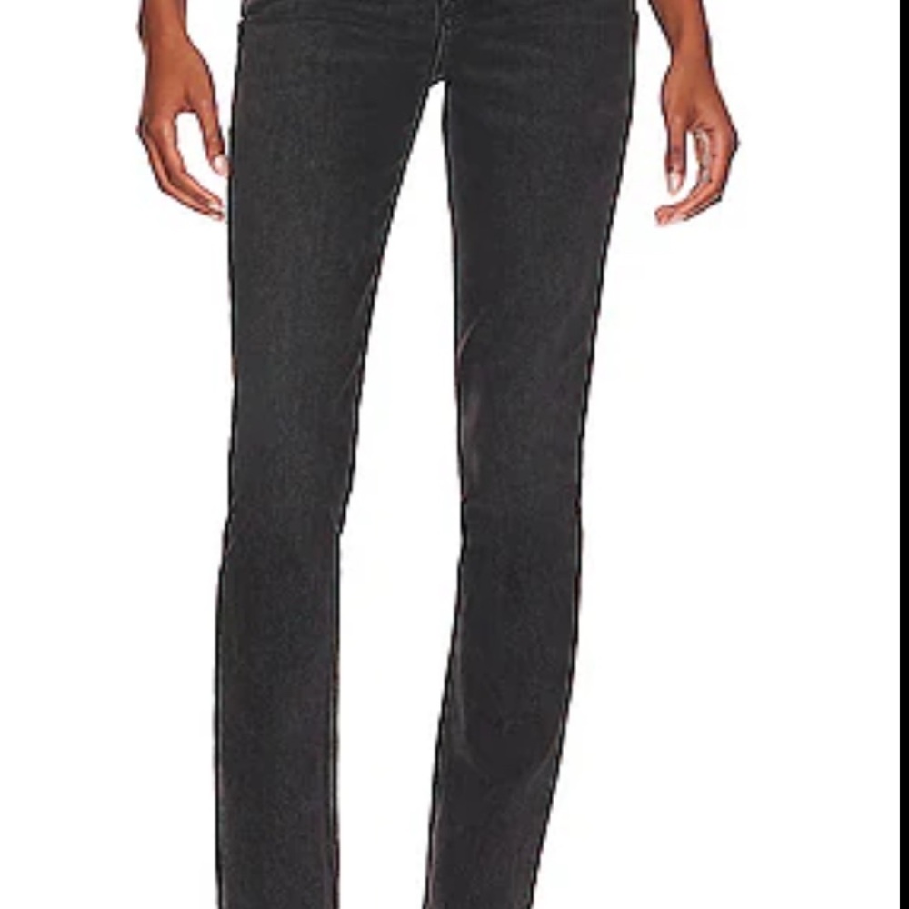 Favorite Daughter Straight Leg Jeans in Black